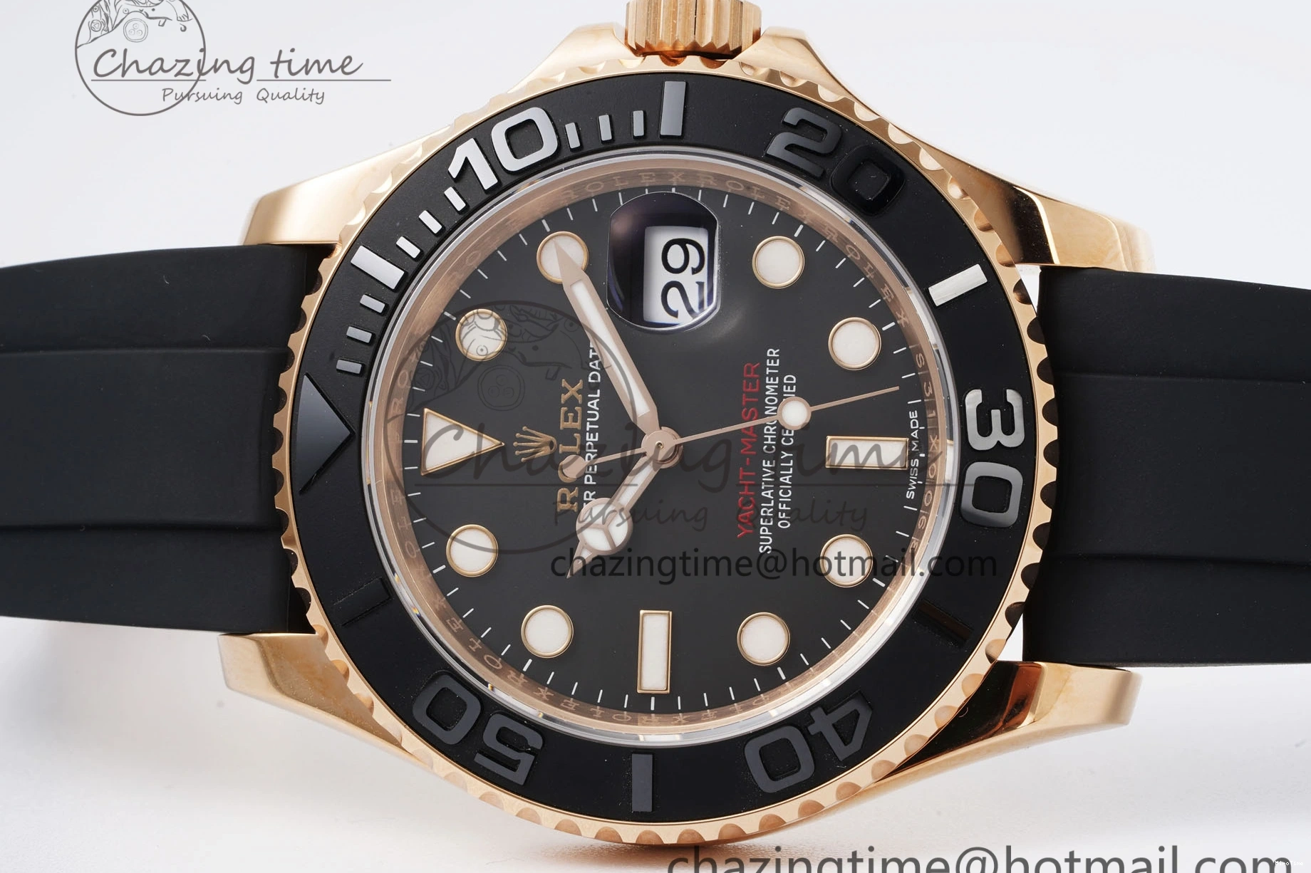 MiroTime 0508 Yacht-Master 116655 VSF 1:1 Best Edition Black Ceramic Bezel on Oysterflex Rubber Strap VS Practical 2096